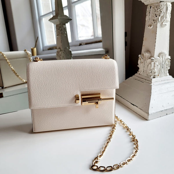 Hermès Verrou Chaine Mini Nata Chevre GHW