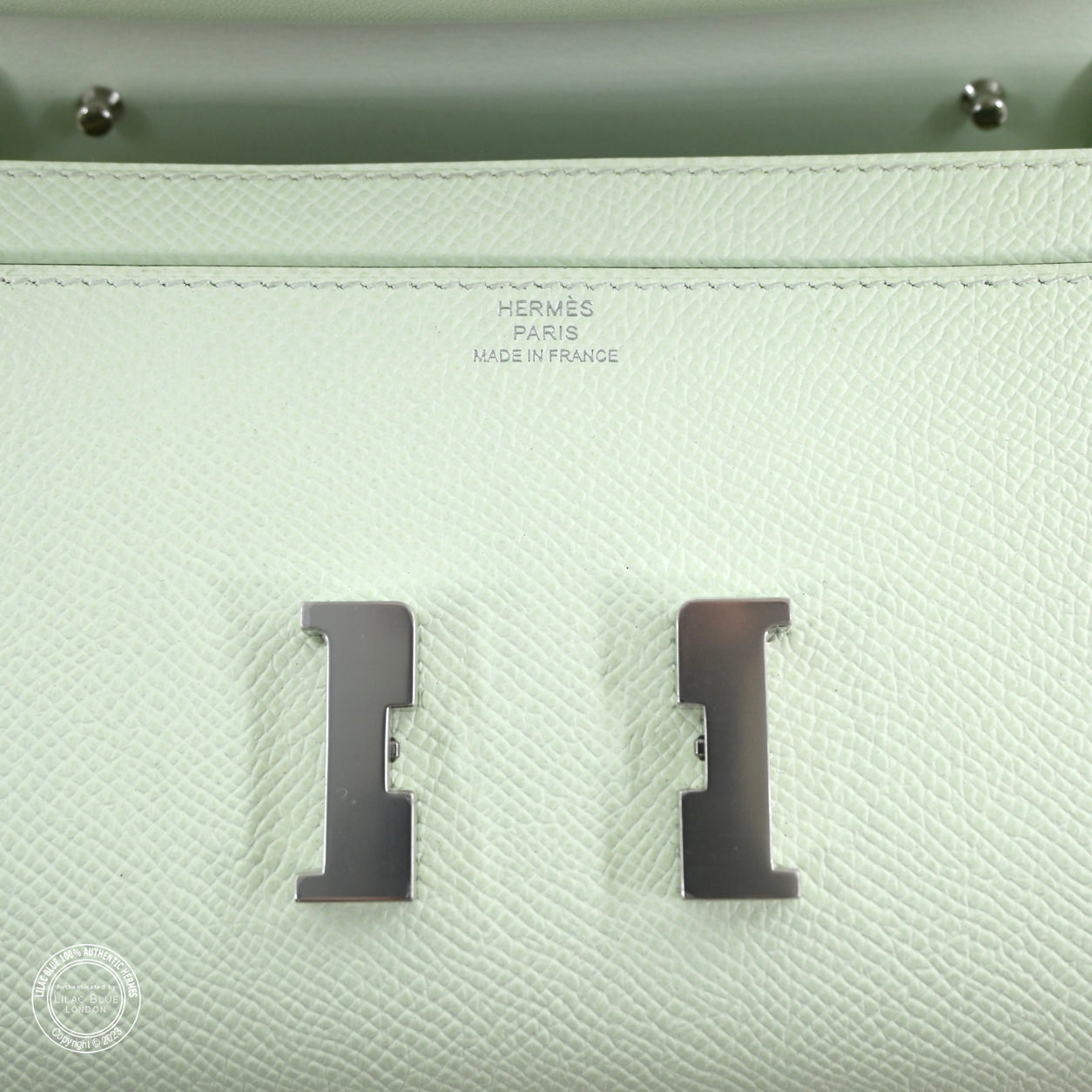 Hermès Constance Wallet To Go Vert Fizz Epsom PHW