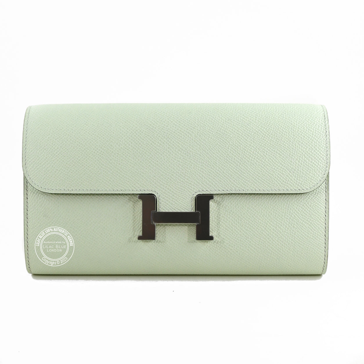 Hermès Constance Wallet To Go Vert Fizz Epsom PHW