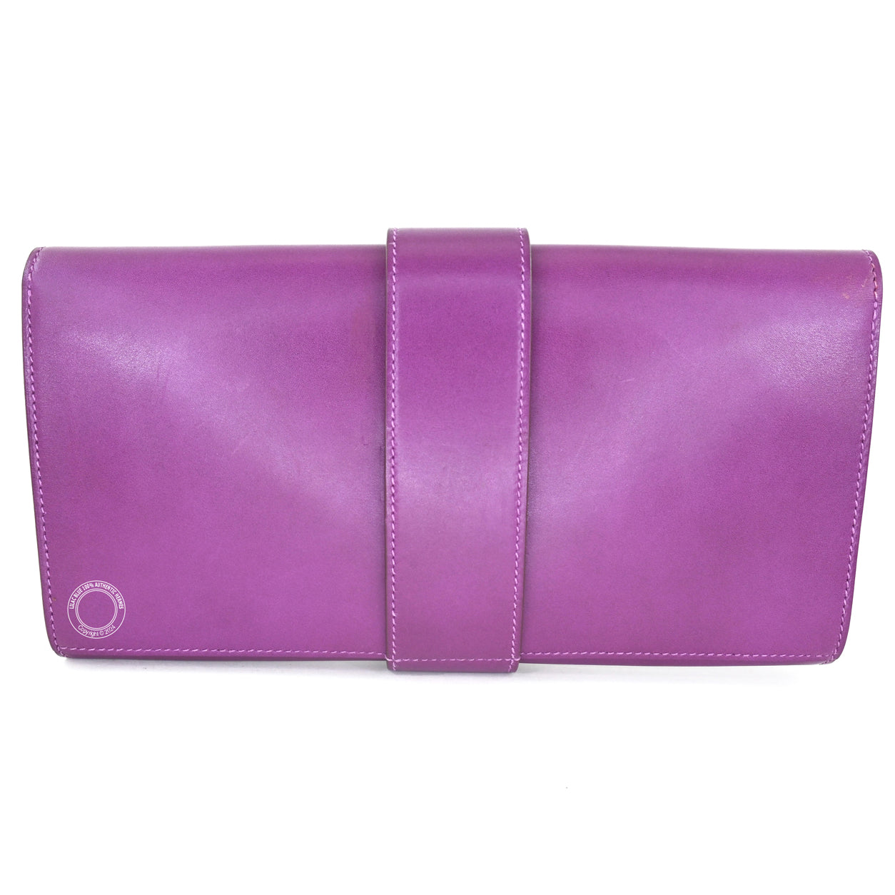 Hermès Medor Clutch Violet Tadelakt PHW - Preloved