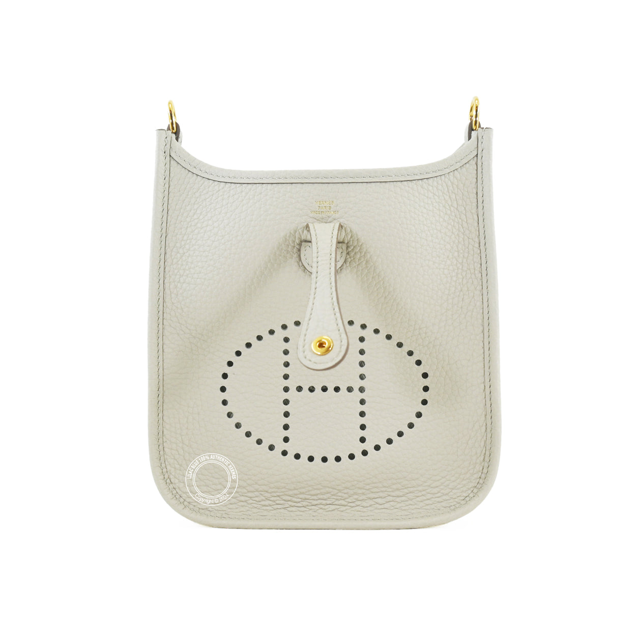 Hermès Evelyne 16cm Beton Clemence GHW