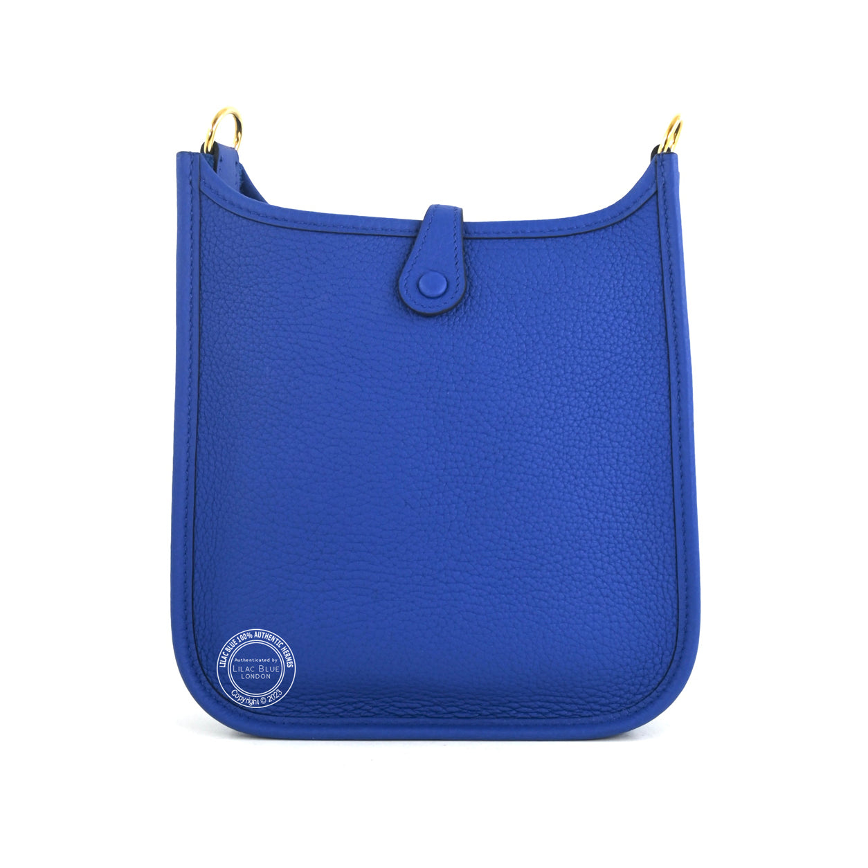 Hermes Evelyne 16cm Bleu Royal Mini Clemence GHW
