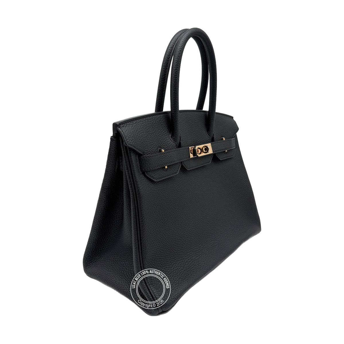Hermès Birkin 30 Black Togo Rose Gold Hardware — view 4