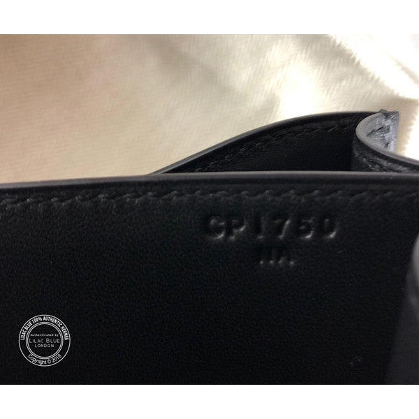 Hermès Constance 18cm Black Optique Veau Monsieur Enamel