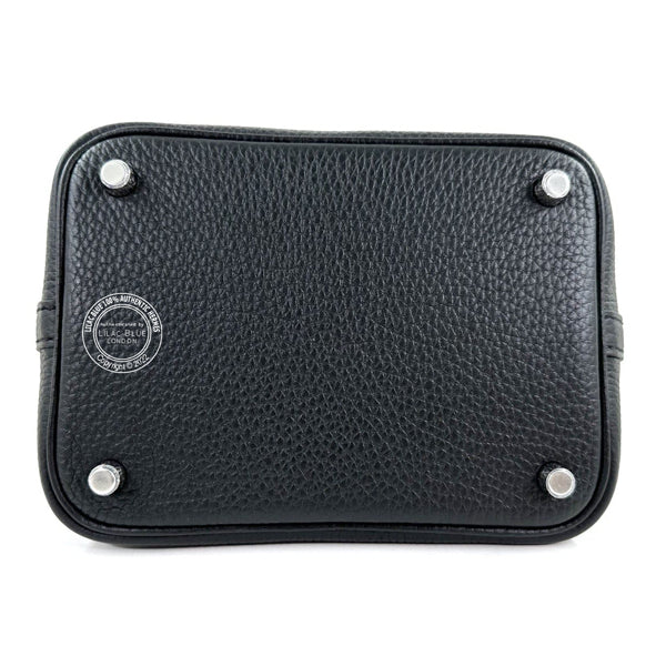 Hermès Picotin 18cm Black Clemence PHW