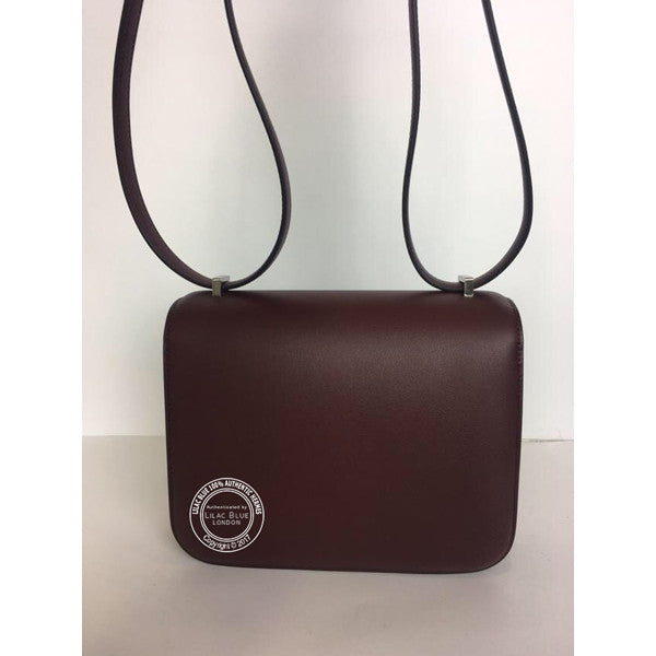 Hermès Constance 18cm Bordeaux Swift PHW