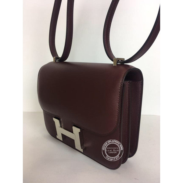 Hermès Constance 18cm Bordeaux Swift PHW