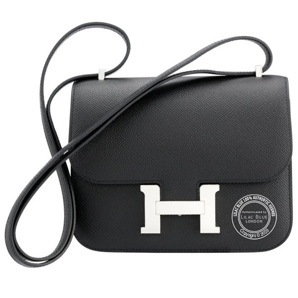 Hermès Constance 18cm Black Epsom PHW