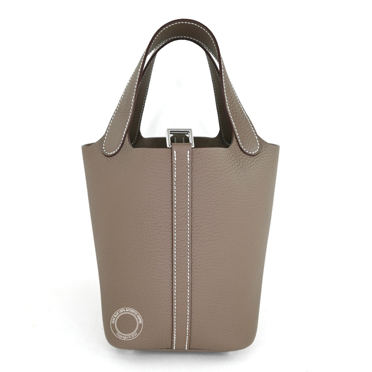 Hermès Picotin 18cm Etoupe Clemence PHW