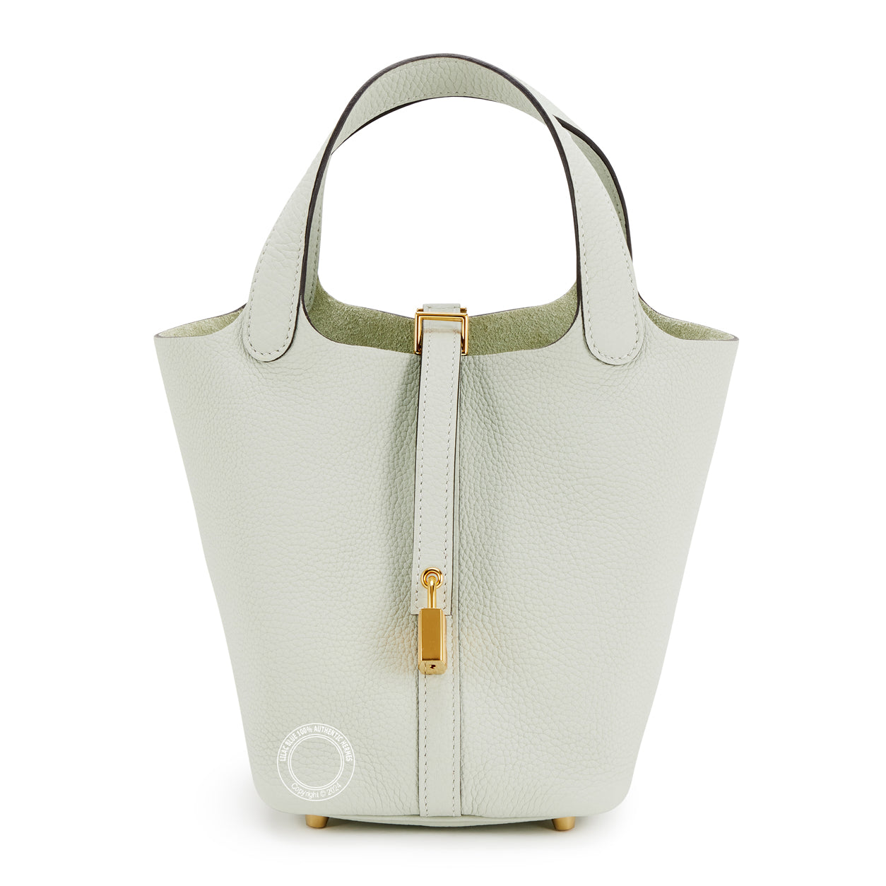 Hermès Picotin 18cm Gris Neve Clemence GHW