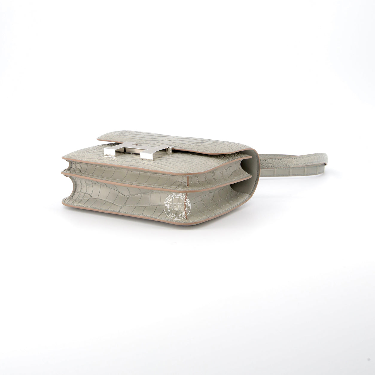 Hermès Constance 18cm Gris Perle Matte Alligator PHW