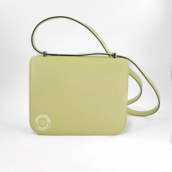 Hermès Constance 18cm Jaune Bourgeon Chevre PHW