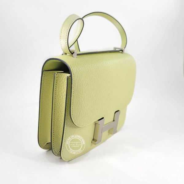Hermès Constance 18cm Jaune Bourgeon Chevre PHW