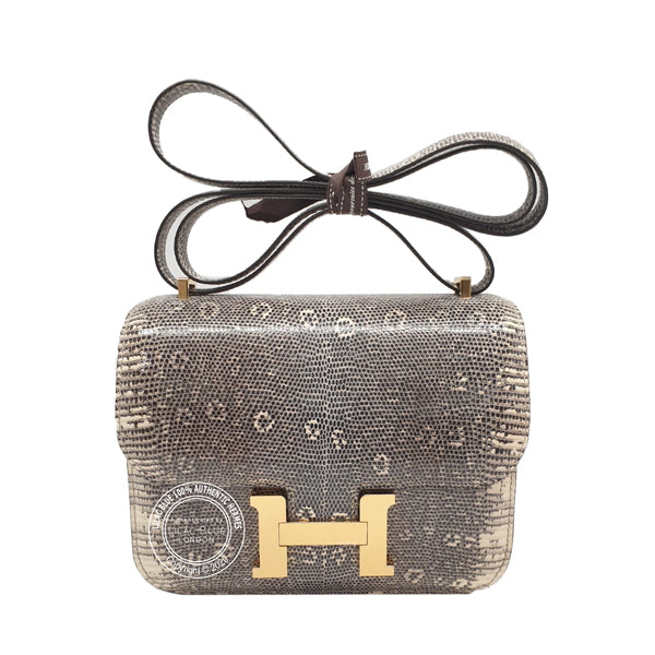 Hermès Constance 18cm Ombre Lizard GHW