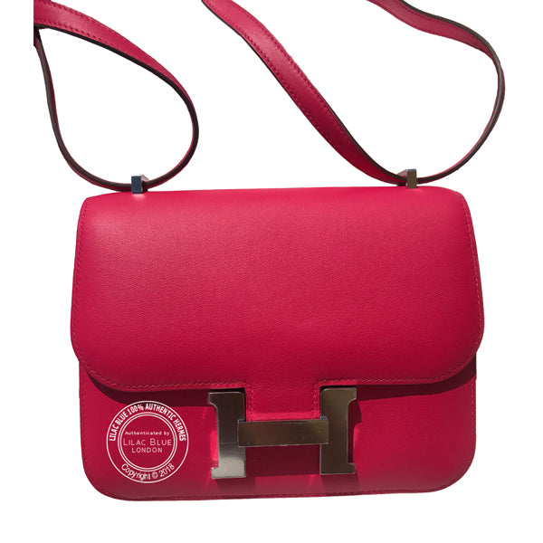 Hermès Constance 18cm Rose Extreme Swift PHW