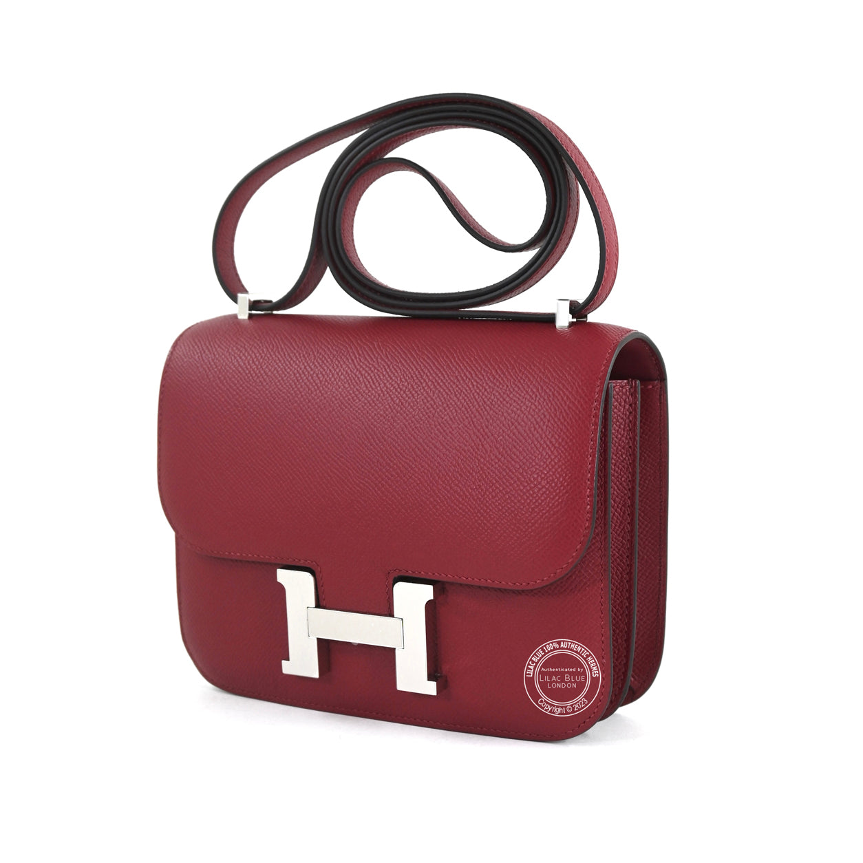 Hermes Constance 18cm Rouge Grenat Epsom PHW
