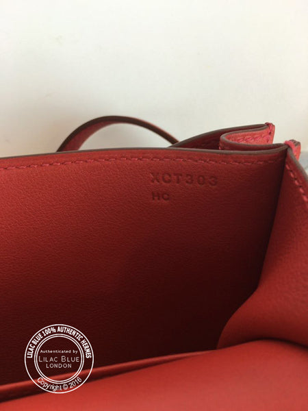 Hermès Constance 18cm Vermillion Swift GHW