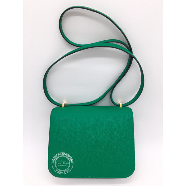 Hermès Constance 18cm Vert Vertigo Epsom GHW