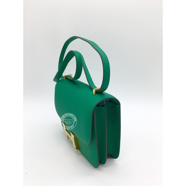 Hermès Constance 18cm Vert Vertigo Epsom GHW