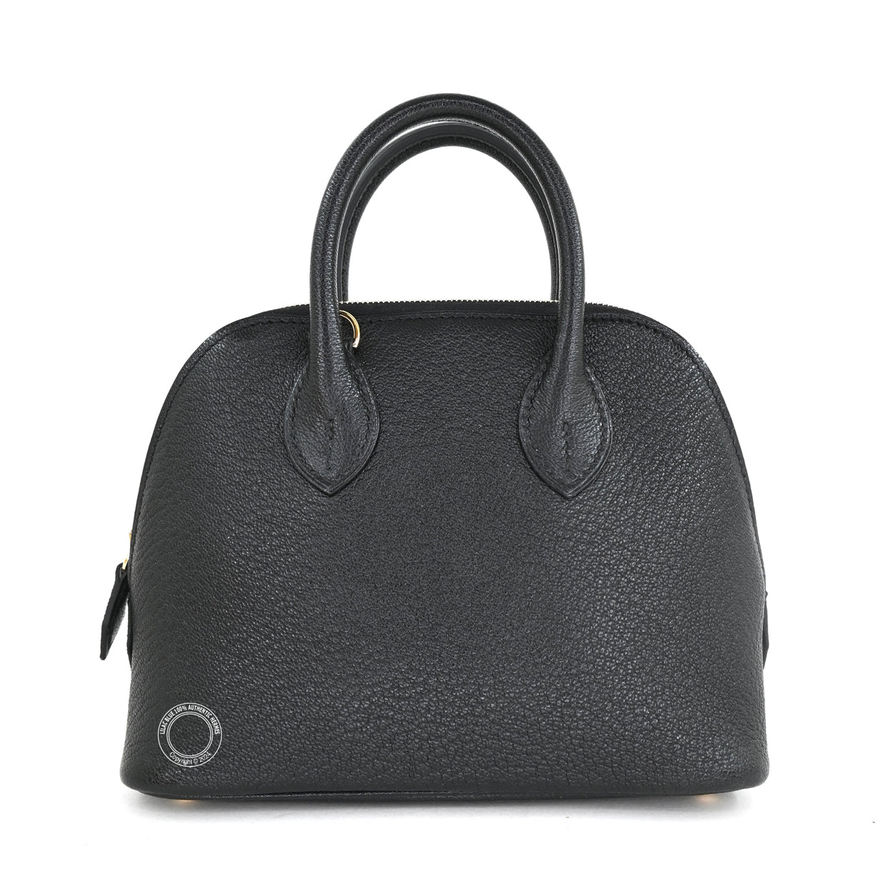 Hermès Bolide 1923 19cm Black Chevre GHW
