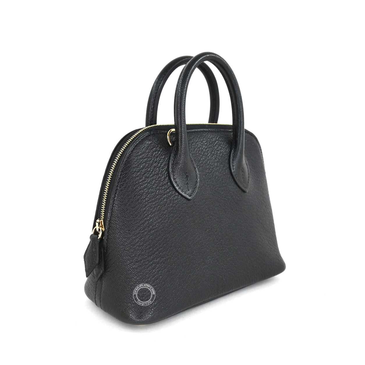 Hermès Bolide 1923 19cm Black Chevre GHW