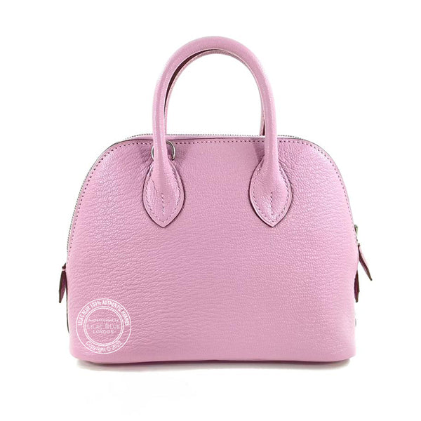 Hermès Bolide 1923 19cm Mauve Sylvestre Chevre PHW