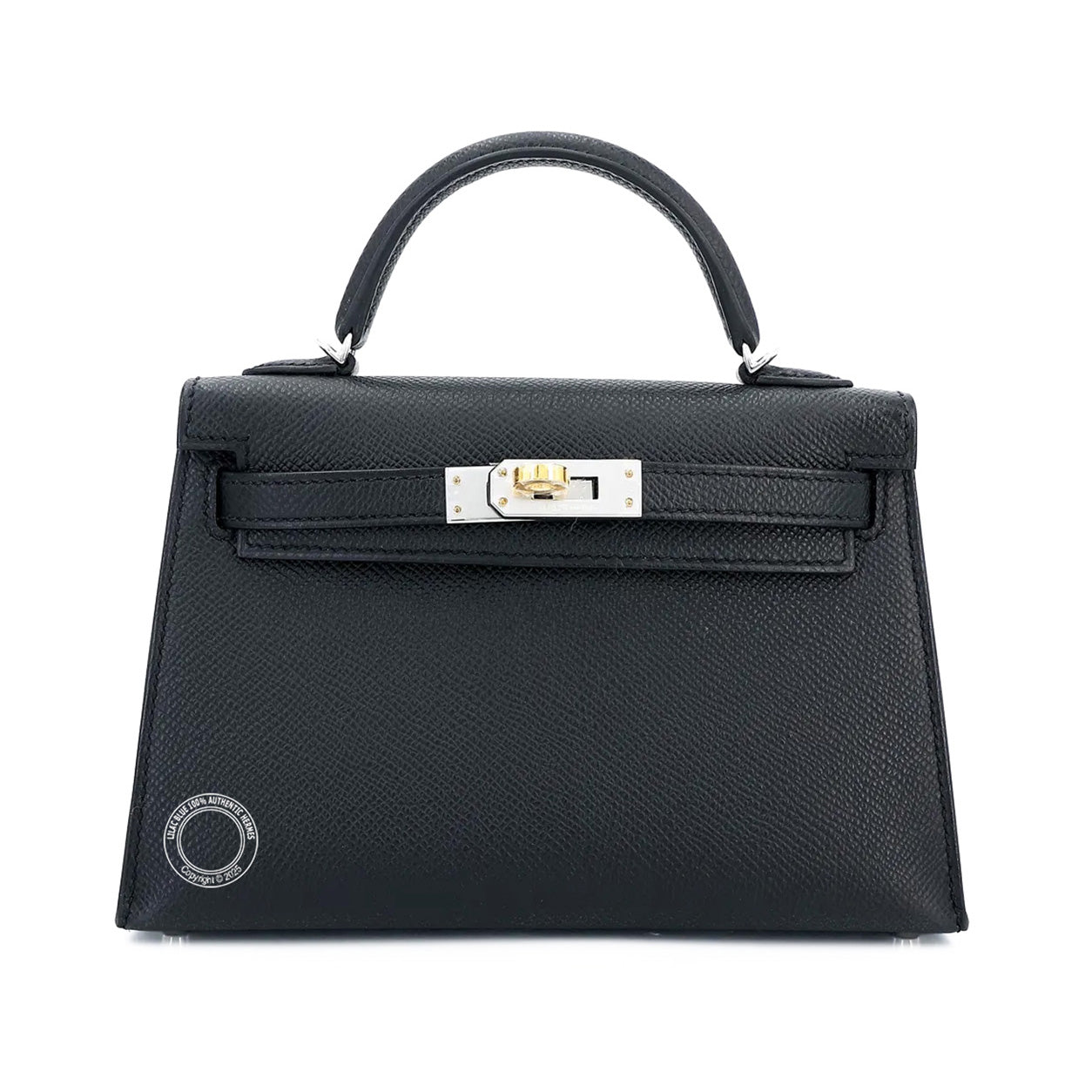 Hermes Kelly 20cm Black Epsom EHW