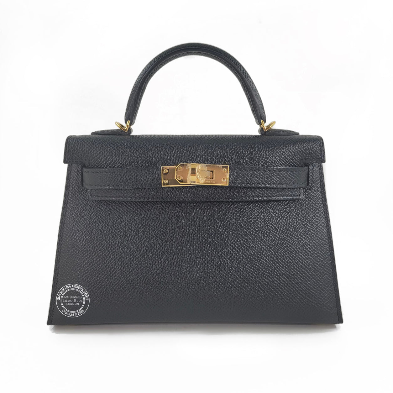 Hermès Kelly 20cm Black Epsom GHW