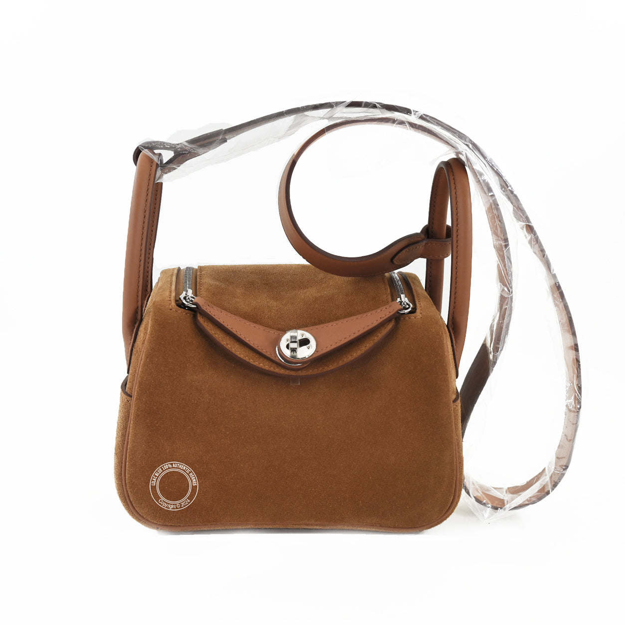 Hermès Lindy 20cm Gold Grizzly/Swift PHW