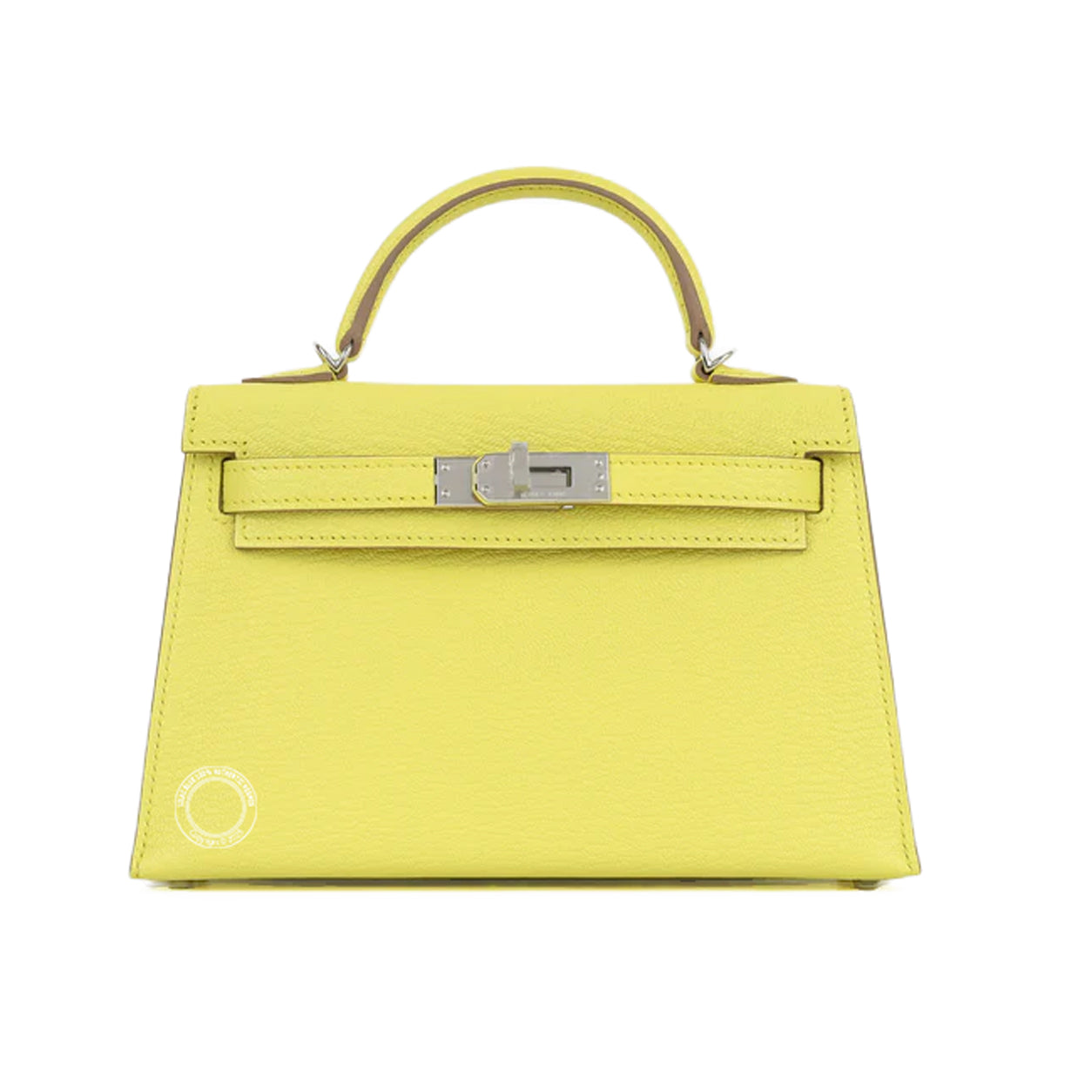 Hermès Kelly 20cm Limoncello Chevre PHW