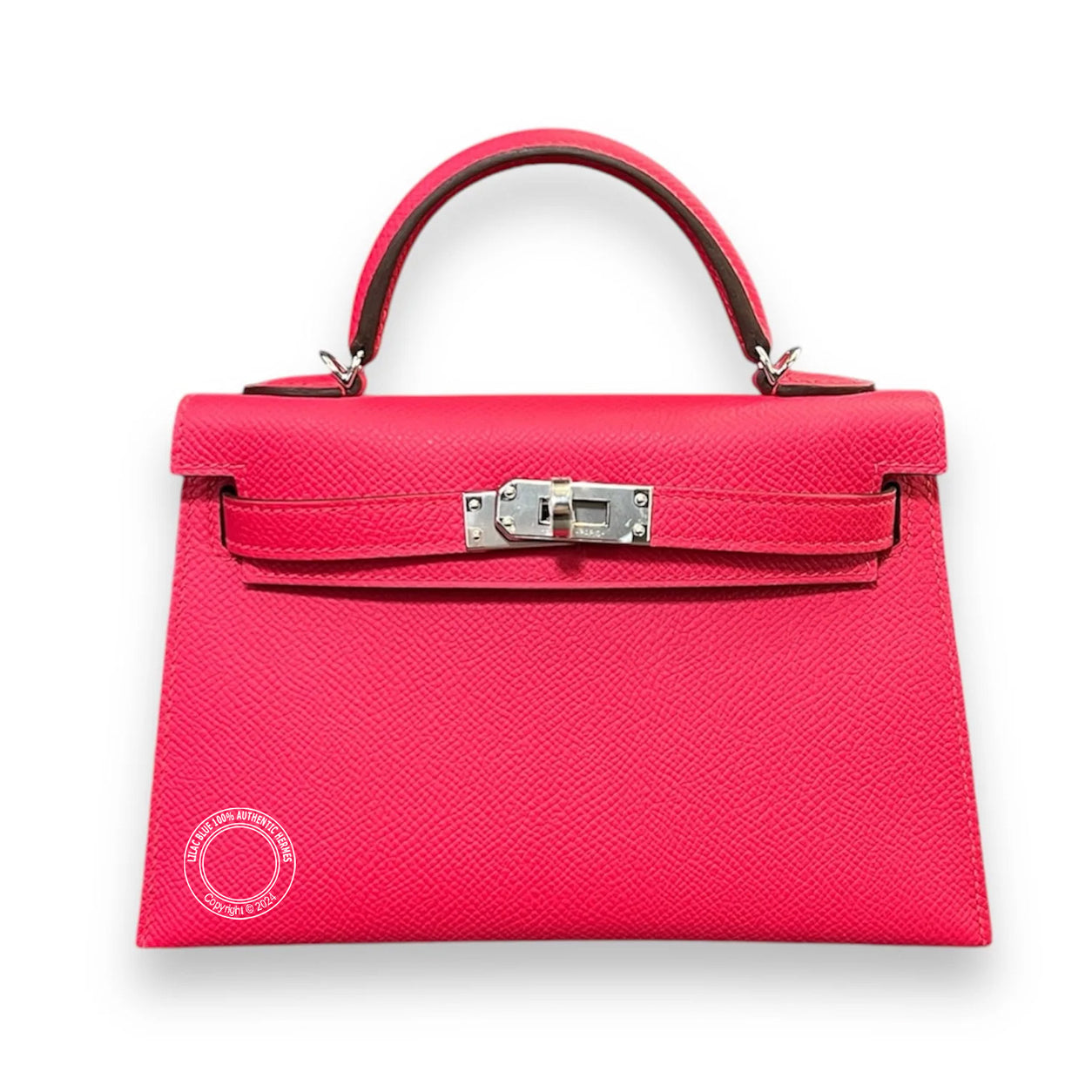 Hermès Kelly 20cm Rose Extreme Epsom PHW