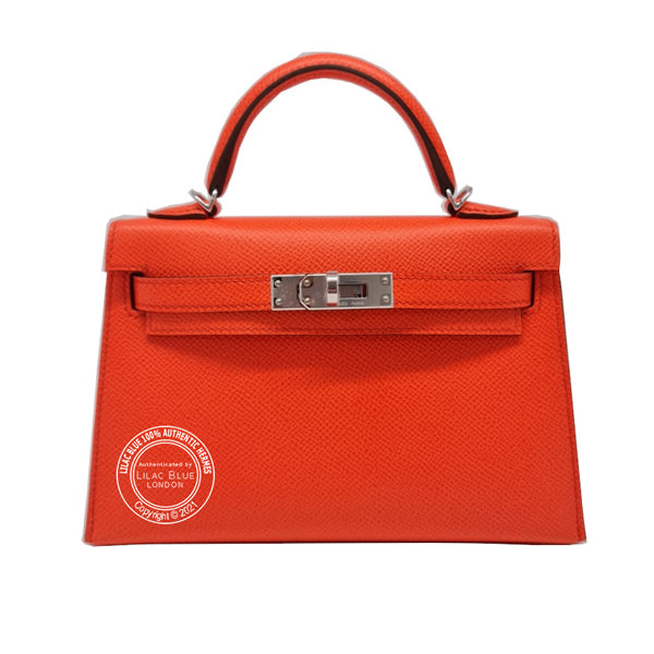Hermès Kelly 20cm Rose Texas Epsom PHW