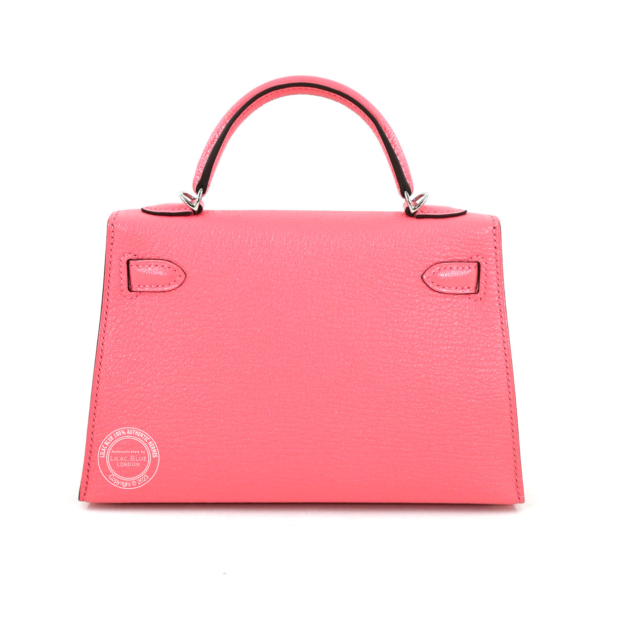 Hermès Kelly 20cm Rose d'Ete Chevre PHW