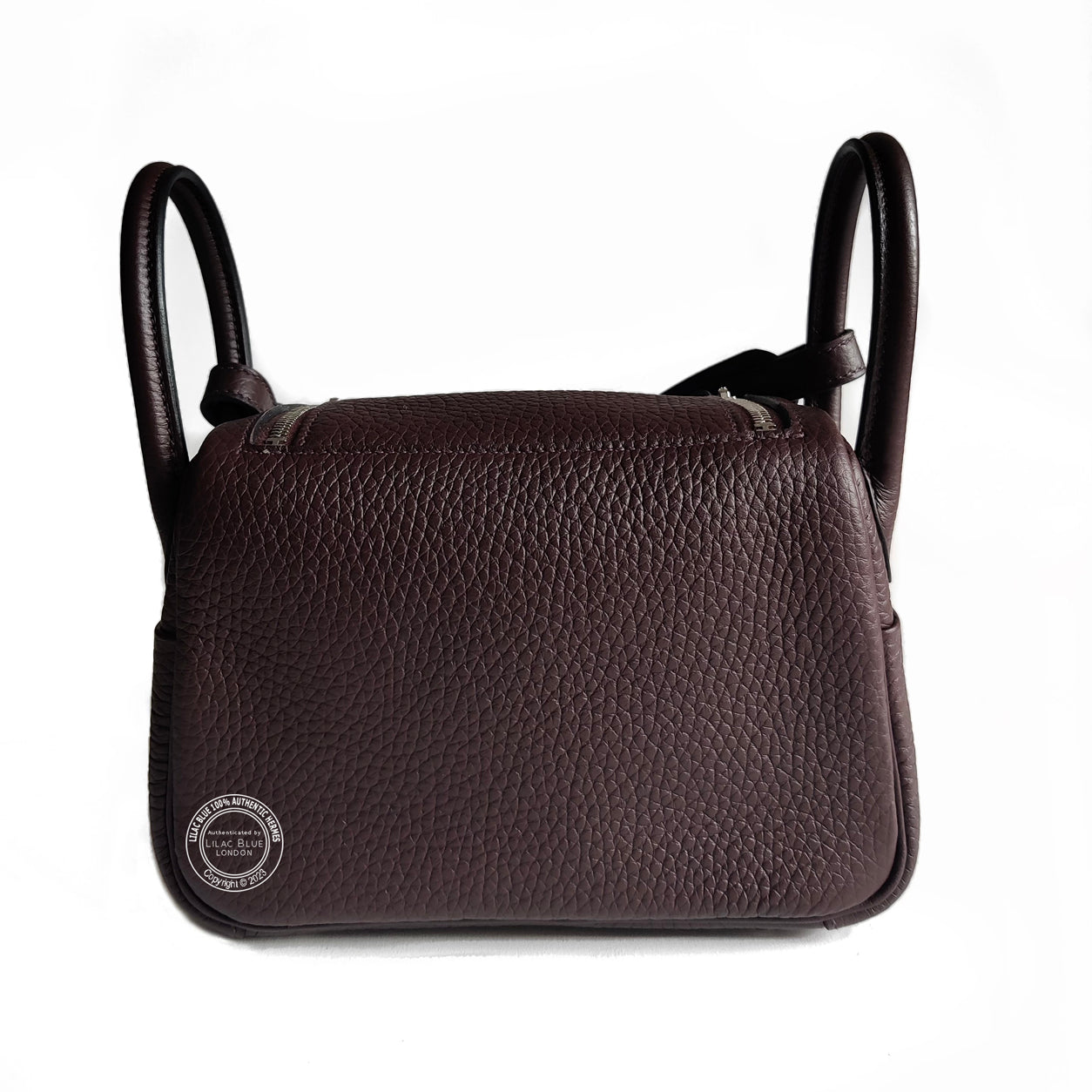 Hermès Lindy 20cm Rouge Sellier Clemence PHW