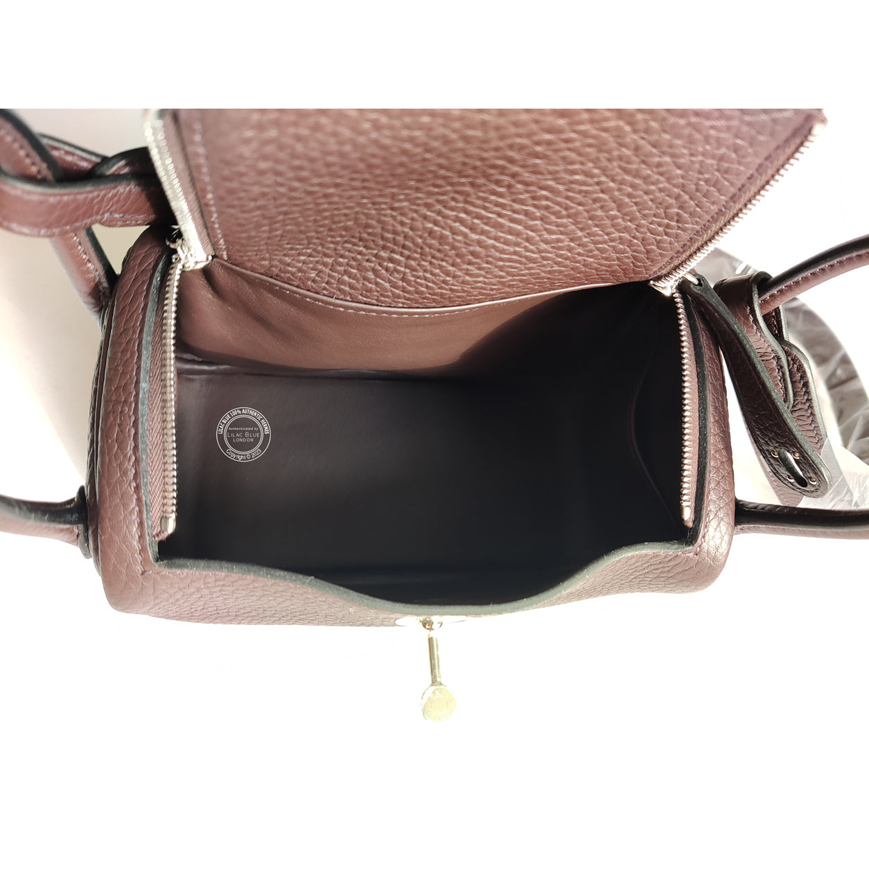 Hermès Lindy 20cm Rouge Sellier Clemence PHW