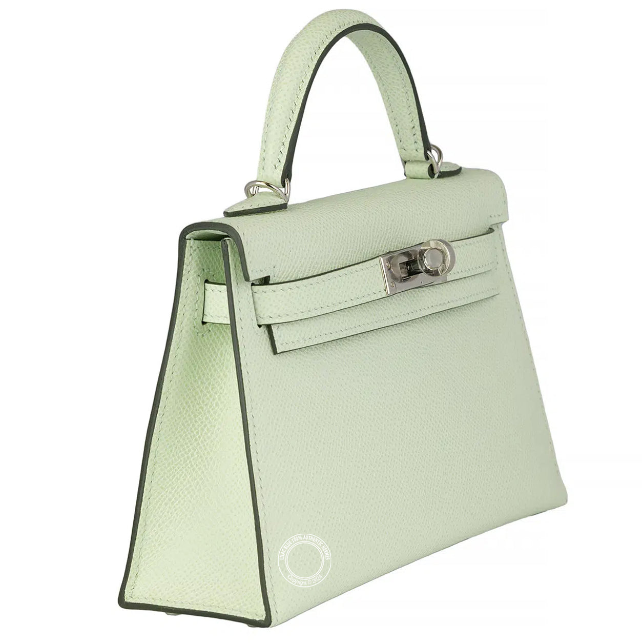 Hermès Kelly 20cm Vert Fizz Epsom PHW