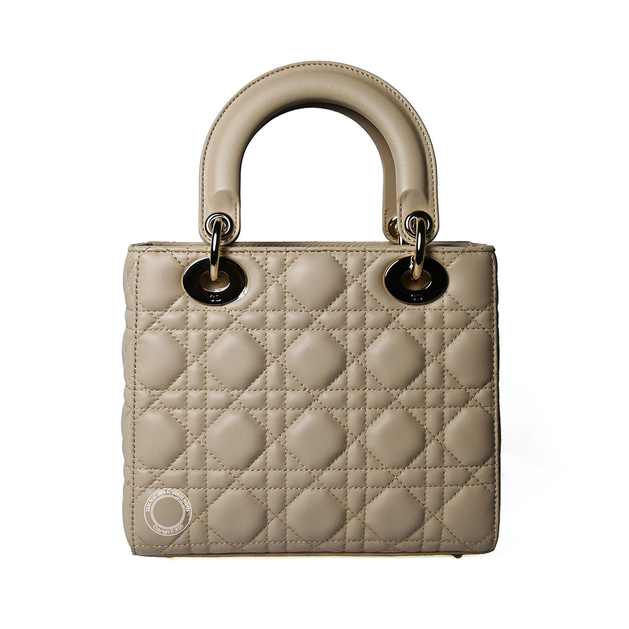 Lady Dior My ABCDior Bag Small Beige Cannage Lambskin GHW