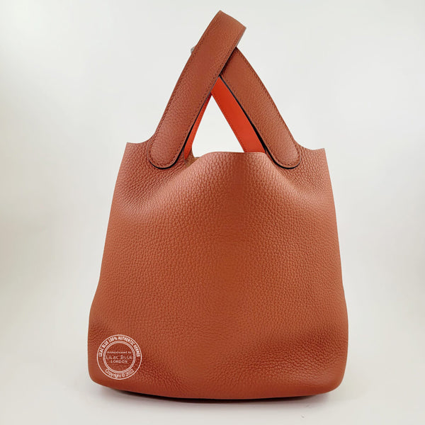 Hermès Picotin 22cm Cuivre Clemence PHW