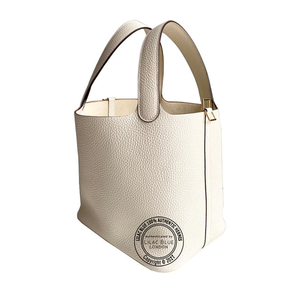 Hermès Picotin 22cm Nata Clemence GHW