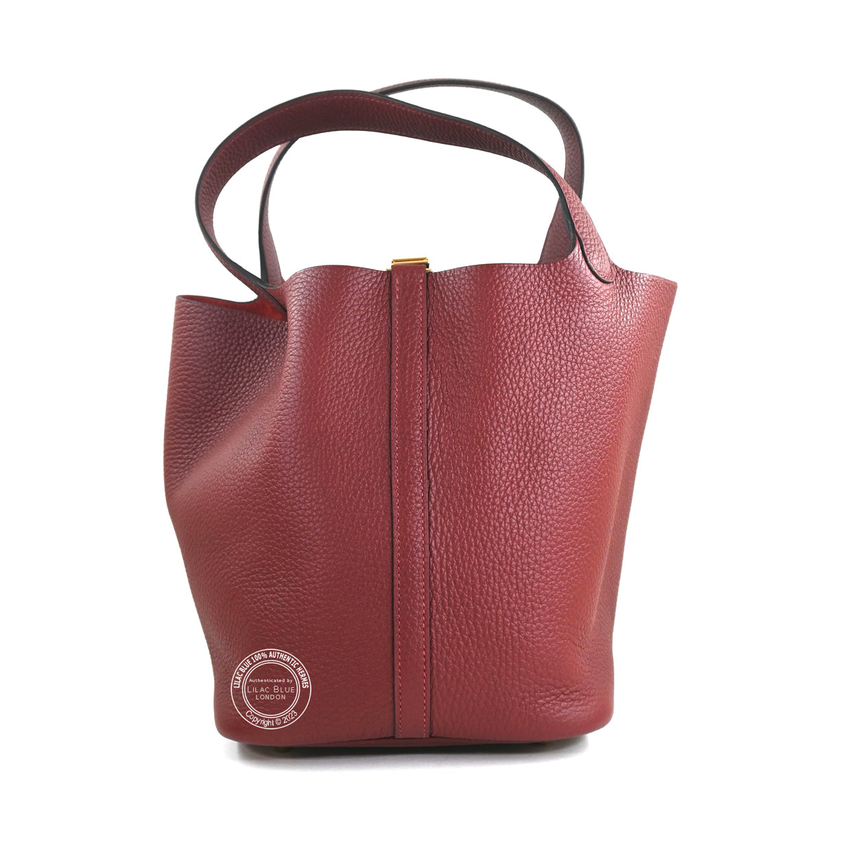 Hermès Picotin 22cm Rouge H Clemence GHW