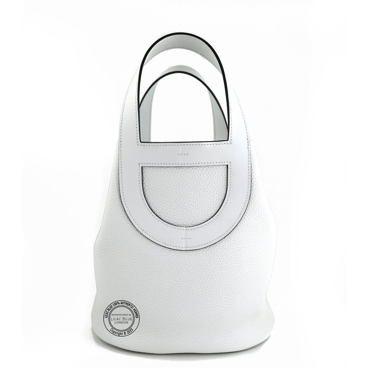 Hermes In The Loop 23cm New White Clemence GHW