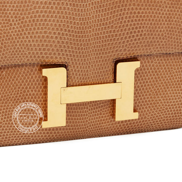Hermès Constance 23cm Sesame Lizard GHW - Vintage