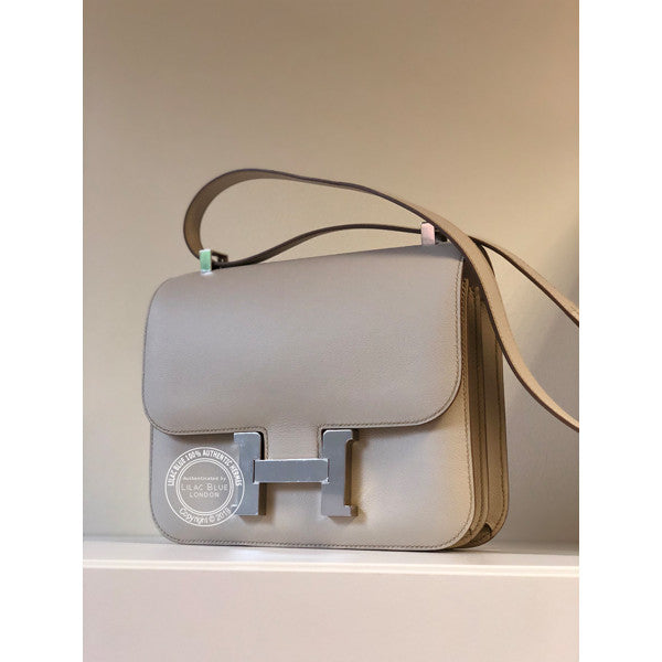 Hermès Constance 24cm Beton Evercolor PHW
