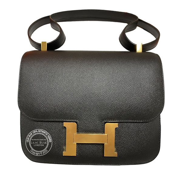 Hermès Constance 24cm Black Epsom GHW