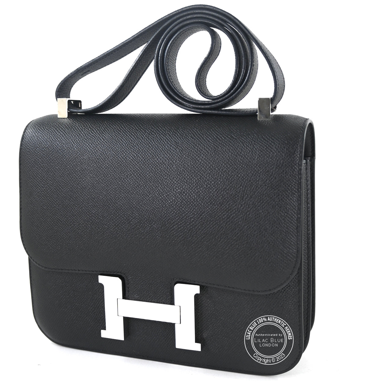 Hermès Constance 24cm Black Epsom PHW
