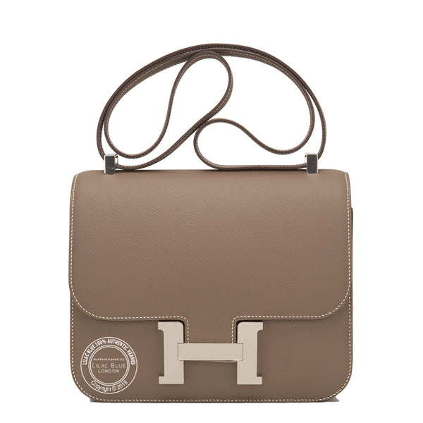Hermès Constance 24cm Etoupe Epsom PHW