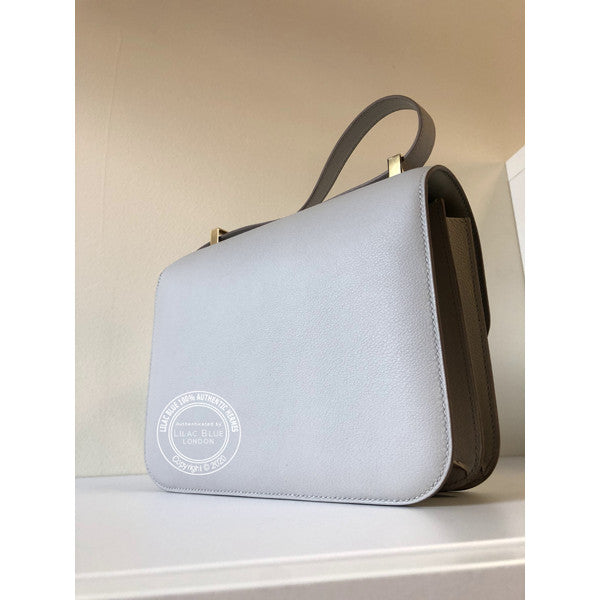 Hermès Constance 24cm Gris Perle Evercolor GHW