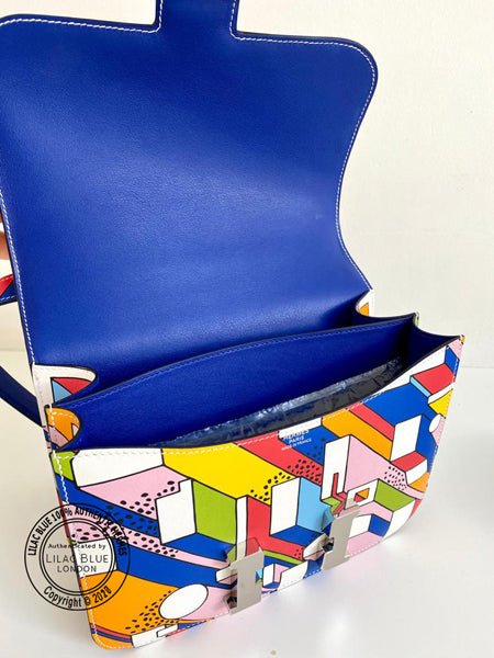 Hermès Constance 24cm "On A Summer Day" Swift PHW