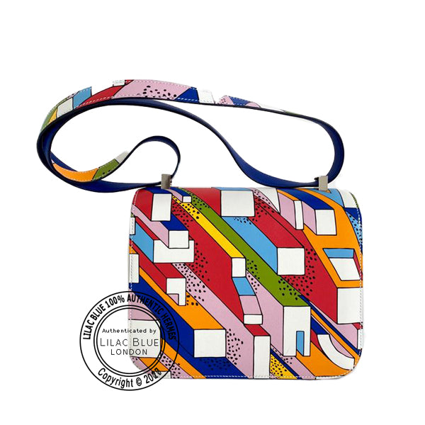 Hermès Constance 24cm "On A Summer Day" Swift PHW