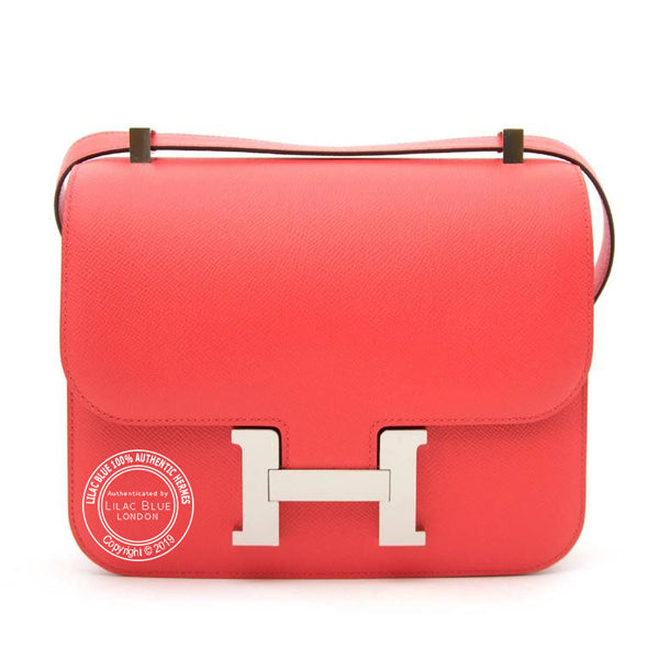 Hermès Constance 24cm Rose Jaipur Epsom PHW